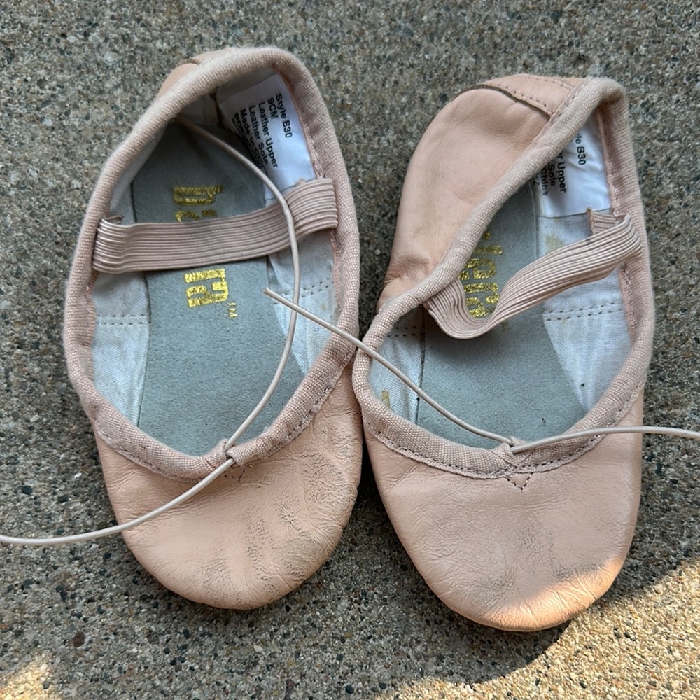 Kids Ballet Shoes in Ballet Pink